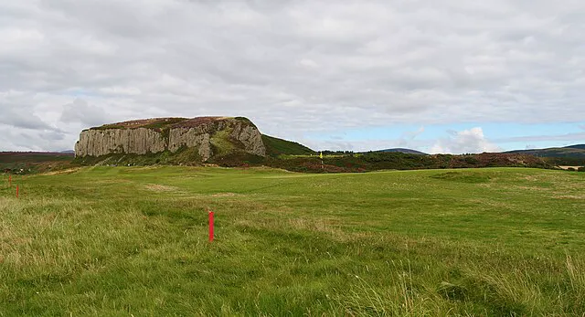 Shiskine Golf Club's dramatic coastal holes beneath the Drumadoon Cliffs on the Isle of Arran