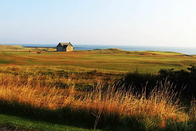 Scenic Scottish links course with dramatic coastline